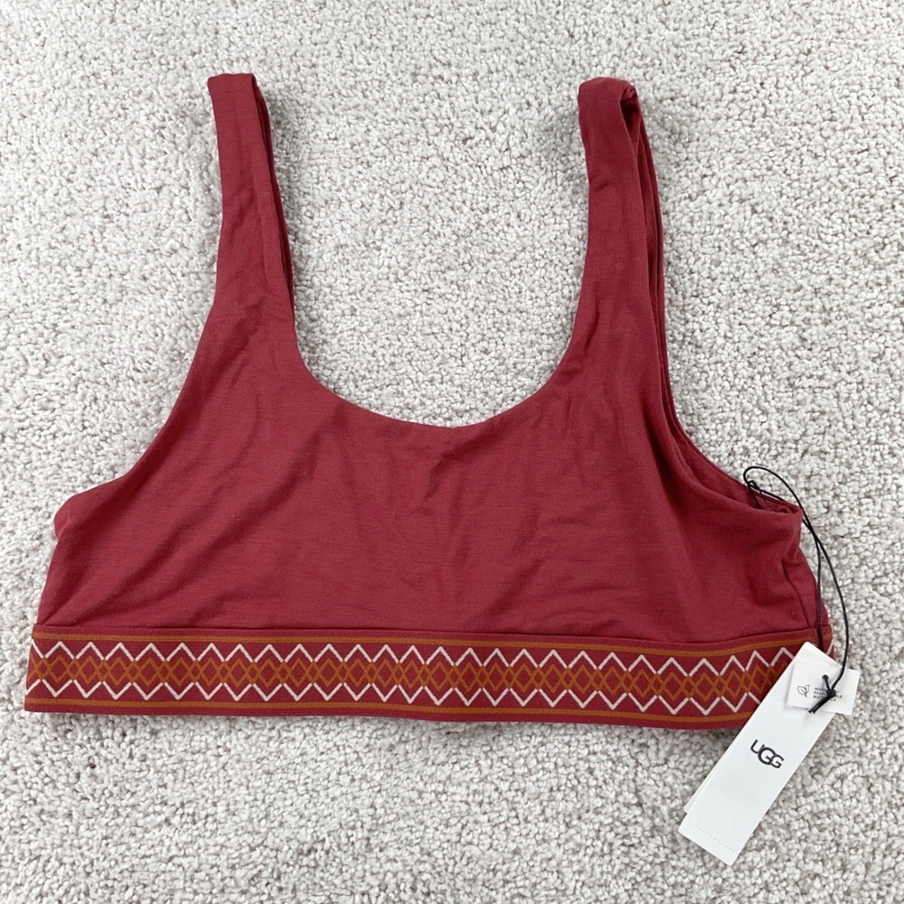 UGG Gwendolynn Bralette Womens Medium Rock Grape EcoVero 1139070 NEW